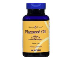 FLAXSEED OIL, CAP SGEL FT SM 1000MG (100/BT)