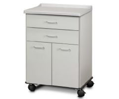 CABINET, TRTMT MOBILE 2DOOR 2DRWR MOLDED TOP W/LOCK GRY