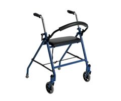 Rollator, Push Down Brake, Red