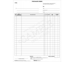 Purchase Order NCR 3-Part Form