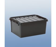Smart store tote with lid, clear