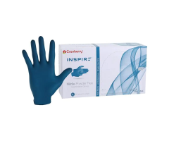 Gloves Glove Inspire Powder-Free Nitrile X-Large Aegean Blue 250/Bx, 10 BX/CA, 1339206CA
