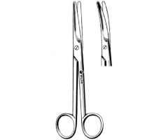 Dissecting Scissors Sklar Mayo 6-3/4 Inch Length OR Grade Stainless Steel NonSterile Finger Ring Handle Curved Blunt Tip / Blunt Tip