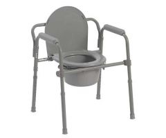 Commode, Folding Steel 3-in-1 Non-Retail Carton (Drive),Cs/4