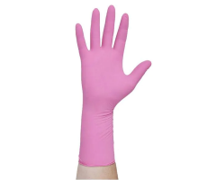 Gloves Exam Underguard Powder-Free Nitrile Medium Pink 100/Bx, 10 BX/CA, 1368030BX