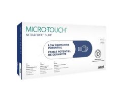 MICRO-TOUCH NitraFree Nitrile Exam Gloves X-Large Blue Non-Sterile 180/Bx