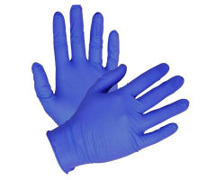 Gloves Exam Periwinkle Powder-Free Nitrile Medium Blue 100/Bx
