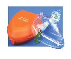 CPR Pocket Mask W/Hard Case and One-Way Valve and O2 inlet