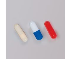 Empty Gel Color Capsules, 0 - Ivory
