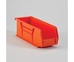 HCL Super Tough Bin, 4? x 4 x 10?, Orange