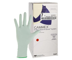 Gloves Surgical Gammex Powder-Free Polyisoprene 7 White / Green 50/Bx, 4 BX/CA, 1402995BX