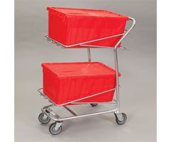 Hinged Lid Transfer Box Cart