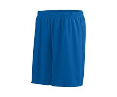 100% Polyester Youth Shorts, Royal, Size L