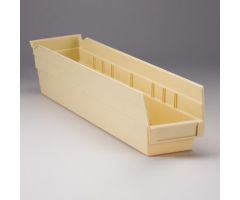 Shelf Bin, 4x4x18, Ivory

