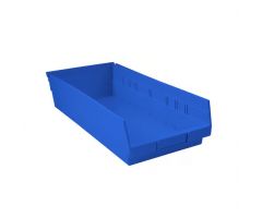Shelf Bin, 8x4x18, Blue