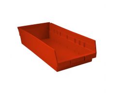 Shelf Bin, 8x4x18, Red