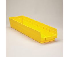 Shelf Bin, 7x4x24, Yellow