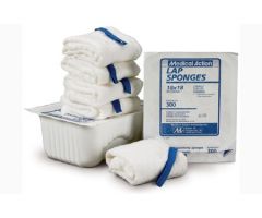 Surgical Laparotomy Sponge Cotton 12 X 12 Inch 5 Count Rigid Tray Sterile