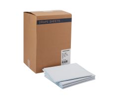 Stretcher Sheet  Flat Sheet 40 W X 72 L Inch Blue Cellulose Tissue 50% / Polyethylene Film 50% Disposable