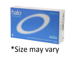Halo Nitrile Exam Gloves X-Small Dark Blue Non-Sterile, 10 BX/CA