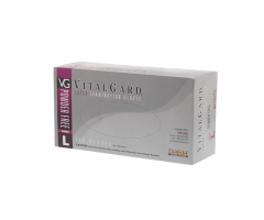 VitalGard Latex Exam Gloves Large Natural Non-Sterile, 10 BX/CA
