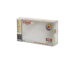 Dash Vinyl Vinyl Exam Gloves X-Large Clear Non-Sterile, 100/Box