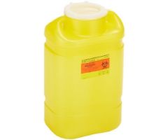 Chemotherapy Waste Container BD Yellow Base 18 H X 10-1/2 W X 7-1/2 D Inch Vertical Entry 5 Gallon