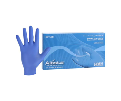 Gloves Exam Alasta Soft Fit Powder-Free Nitrile Small Blue 100/Bx, 10 BX/CA, 1525553BX