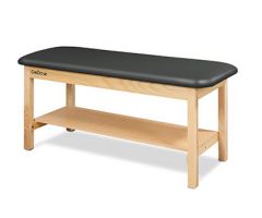 CanDo Treatment Table w/Flat Top and Shelf, 400 LB Capacity, 72"L x 30"W x 31"H