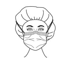 Surgical Mask Fog Shield  Anti-fog Foam Pleated Tie Closure One Size Fits Most Green Diamond NonSterile Not Rated Adult