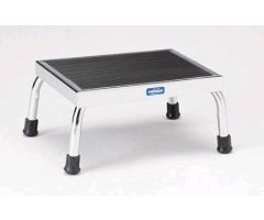 Step Stool 1-Step Chrome Plated Steel 8-1/4 Inch Step Height