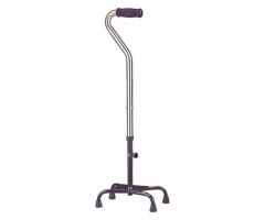 Quad Cane Heavy Duty Chrome Large Base 500# Capacity