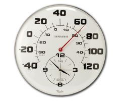 Taylor 162 18" Patio Thermometer and Clock