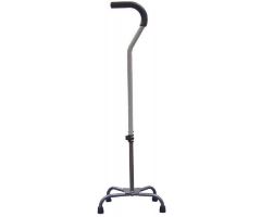 Quad Cane With Tab Silencer Small Base