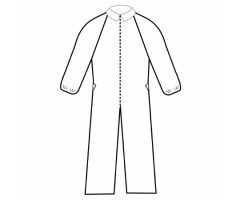 Coverall Extra Protection Large White Disposable NonSterile