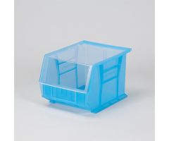 1413 HCL Super Tough Bin w/ Clear Lid Attached, 8x7x11