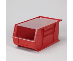 1415 HCL Super Tough Bin w/ Clear Lid Attached, 8x7x15