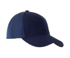 Henry Segal Customizable 6-Panel Navy Chef Cap with Mesh Back, Moisture Wicking Band, and UV Protection