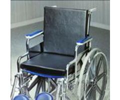 Solid Back Insert Wheelchair Cushion, 18"x16"x1.25",w/Strap