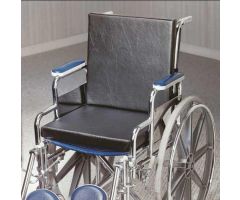 Solid Back Insert Wheelchair Cushion, 20"x16"x1.25",w/Strap