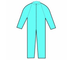 Coverall X-Large Blue Disposable NonSterile