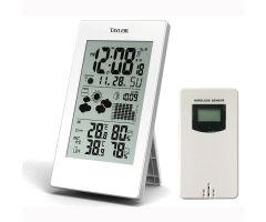 Taylor 1735 Digital Weather Forecaster with Barometer and Alarm Clock