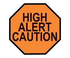 High Alert Agent Octagon Vinyl Labels for Automated Dispensing Cabinets