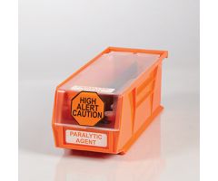 High Alert Paralytic Bin - 1401 Orange