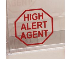 High Alert Agent Vinyl Labels 