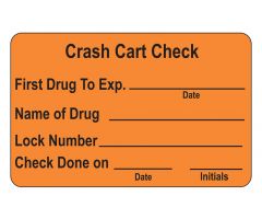 Crash Cart Check Labels