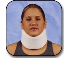 Cervical Collar DeRoyal Lo-Contour Contoured / Firm Density Adult Medium One-Piece 3 Inch Height 17 Inch Length