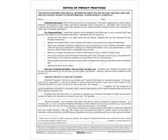 Notice of Privacy/Acknowledge of Receipt 2-Pt Form