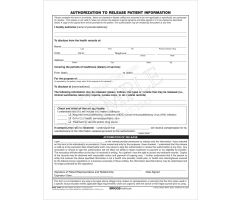 Authorization to Release Patient Information Form