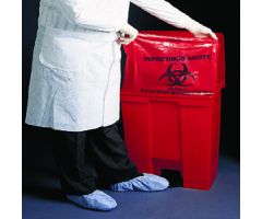 Infectious Waste Bag McKesson 7 - 10 gal. Red LLDPE 24 X 24 Inch